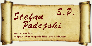 Stefan Padejski vizit kartica